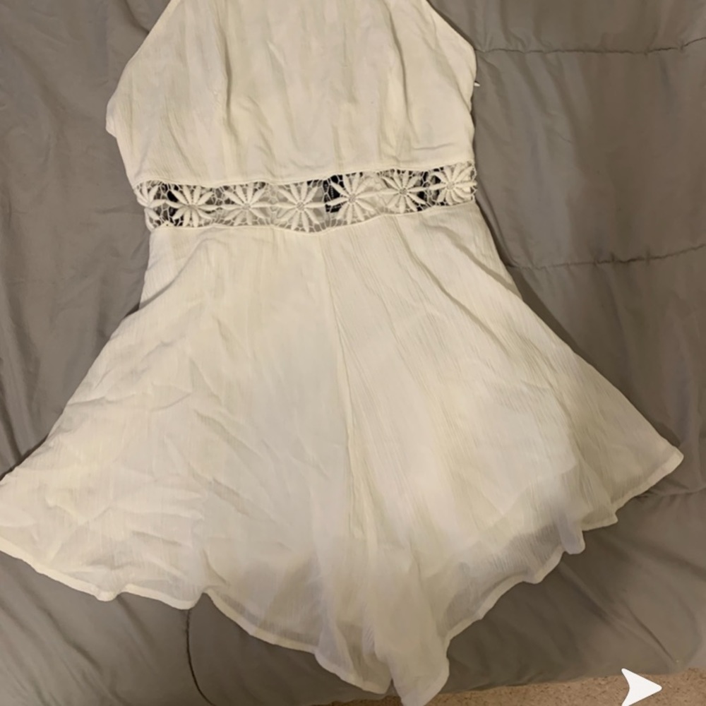 forever 21 romper white
